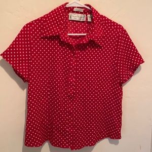 One of a kind Super cute vintage crop stretch knit  blouse